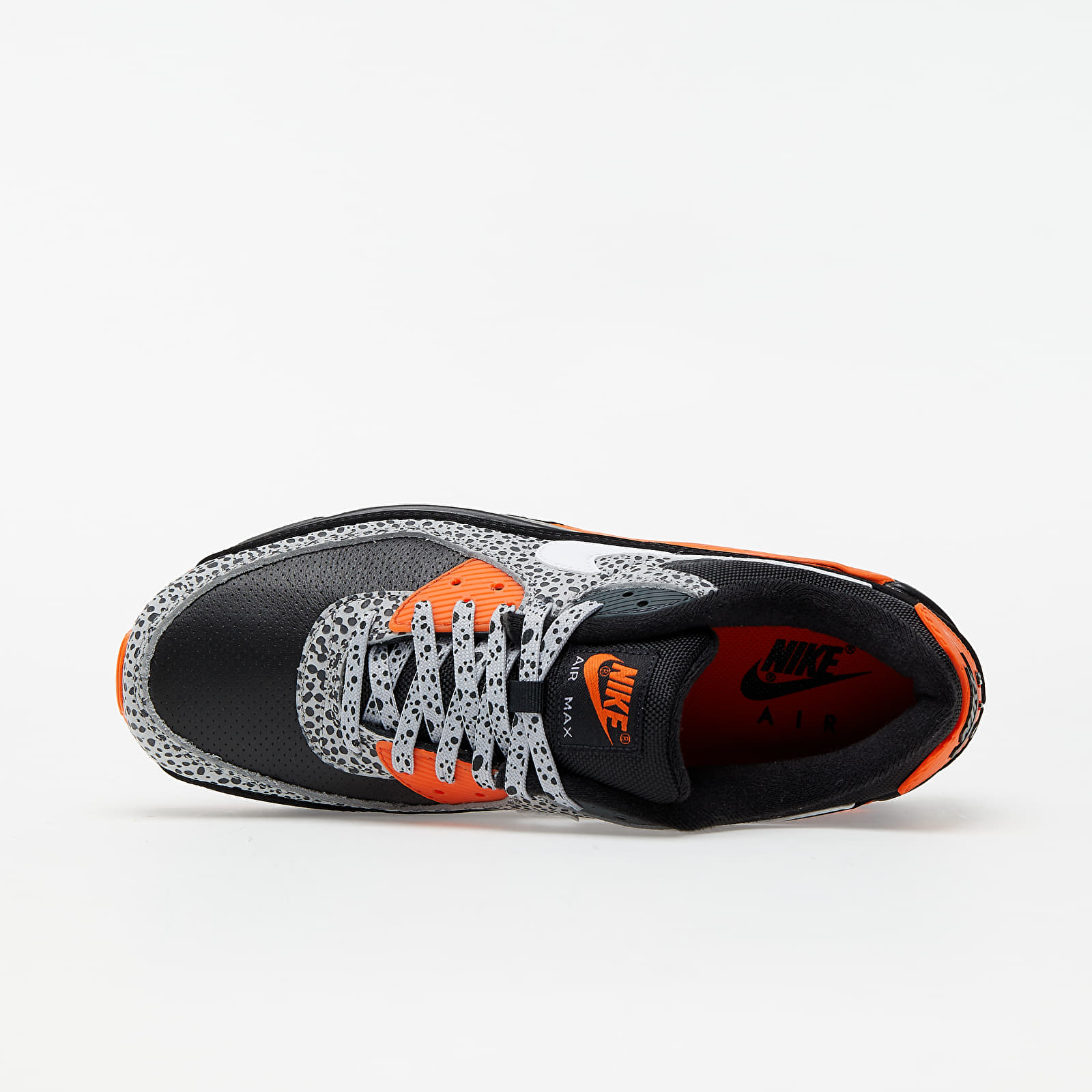 Herren Sneaker und Schuhe Nike Air Max 90 Black/ White-Safety Orange