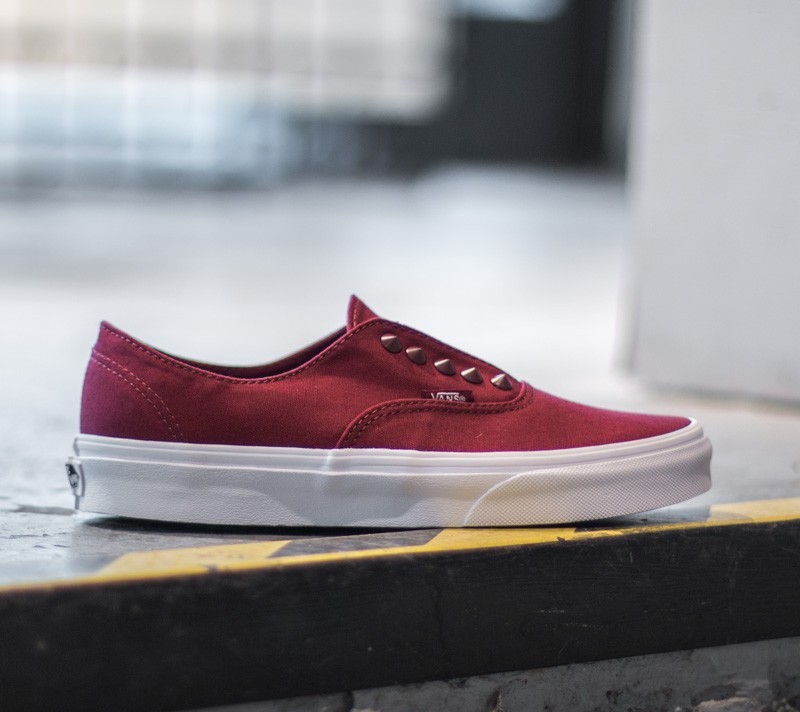 Vans authentic hot sale mono red