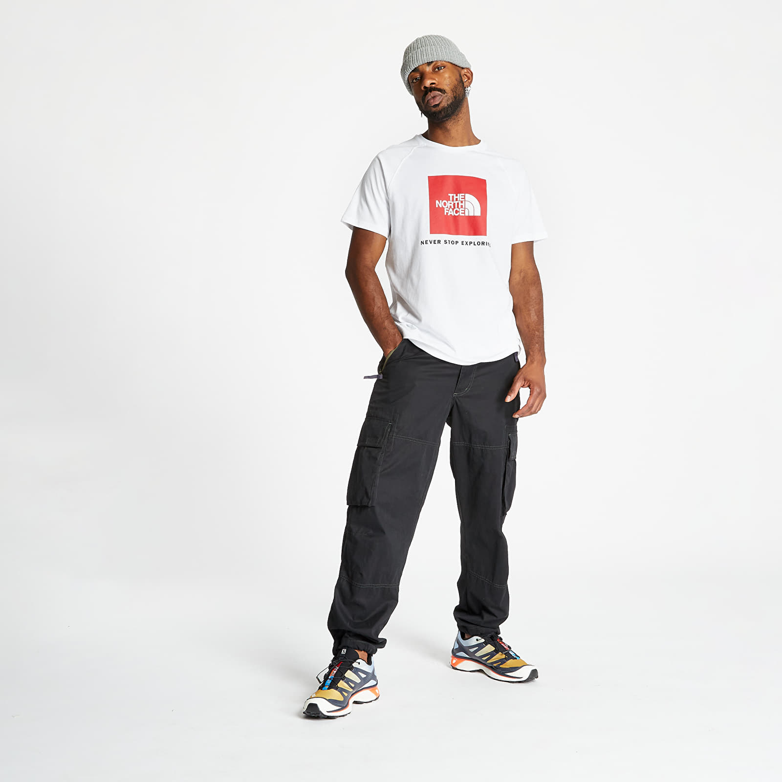 T-skjorter The North Face Raglan Redbox Tee Tnf White/ Tnf Red