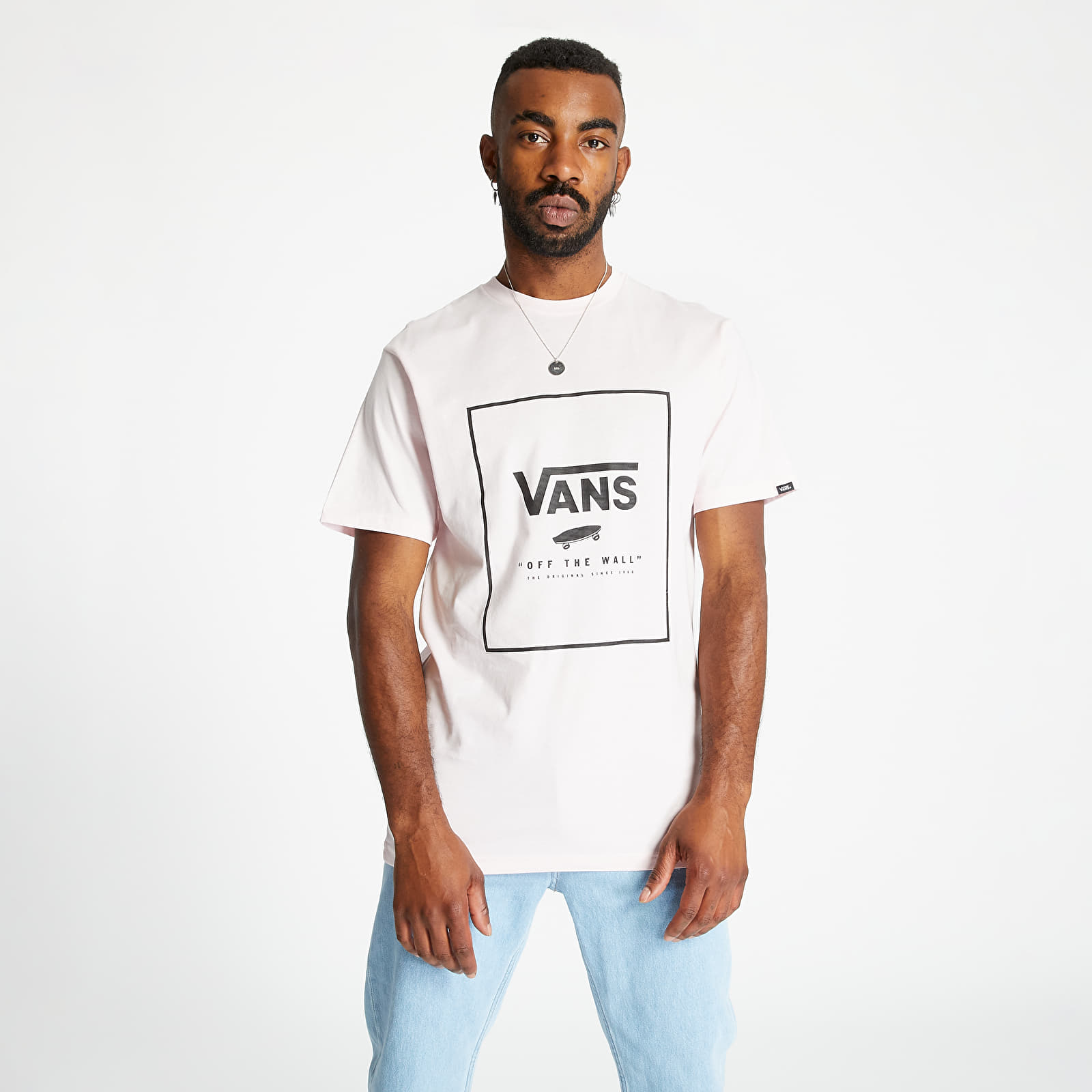 T-Shirts Vans Print Box Tee Cool Pink/ Black