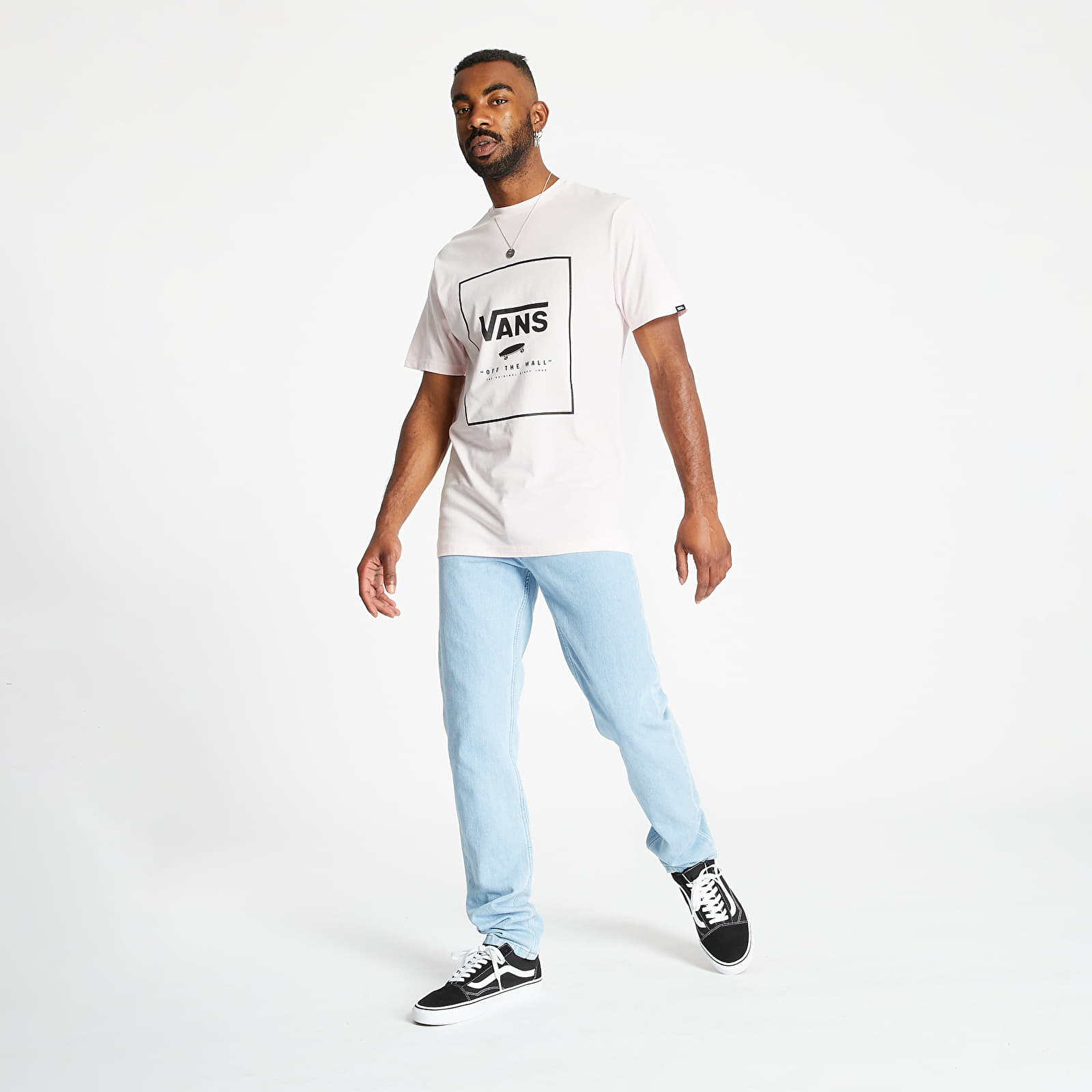 T-Shirts Vans Print Box Tee Cool Pink/ Black