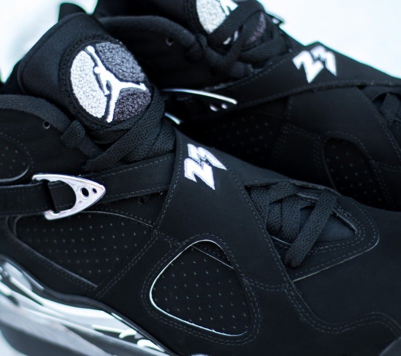 Férfi cipők Air Jordan 8 Retro Black/White-Lite Graphite 