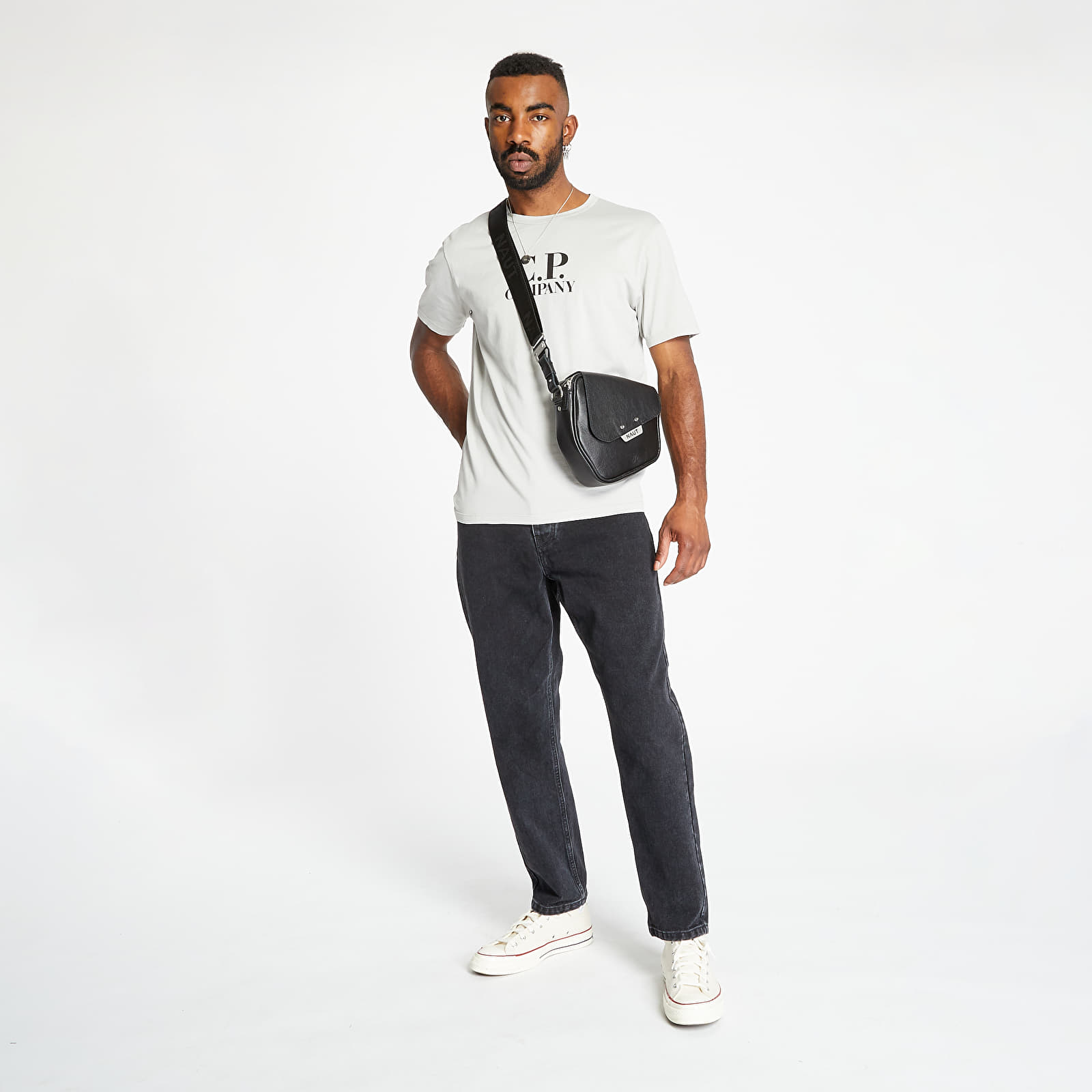 Tricouri C.P. Company Makó Logo Tee Grey