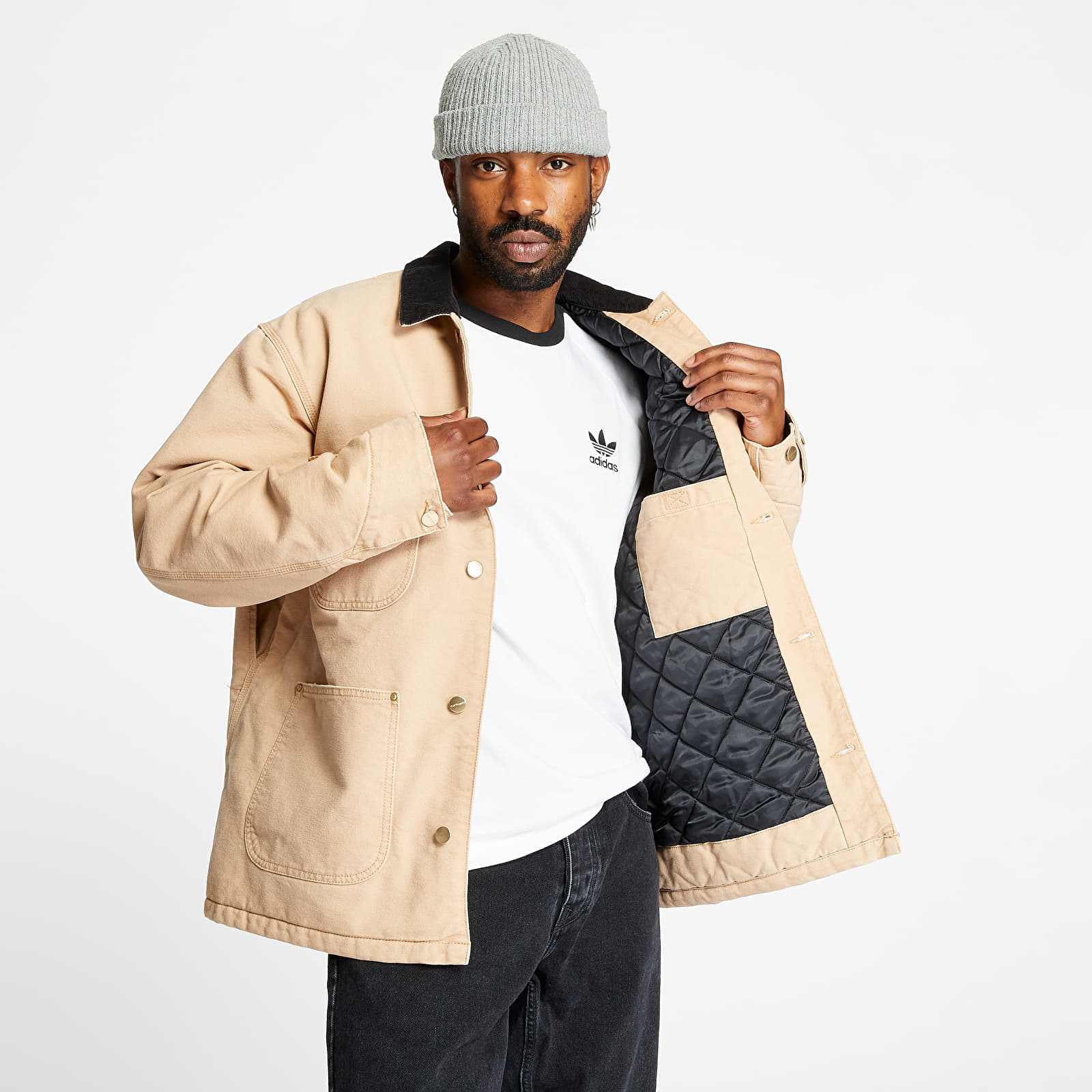 Jackor Carhartt WIP OG Chore Coat Dusty H Brown/ Black