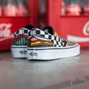 Men s shoes Vans Classic Slip On Late Night Burger Check Footshop