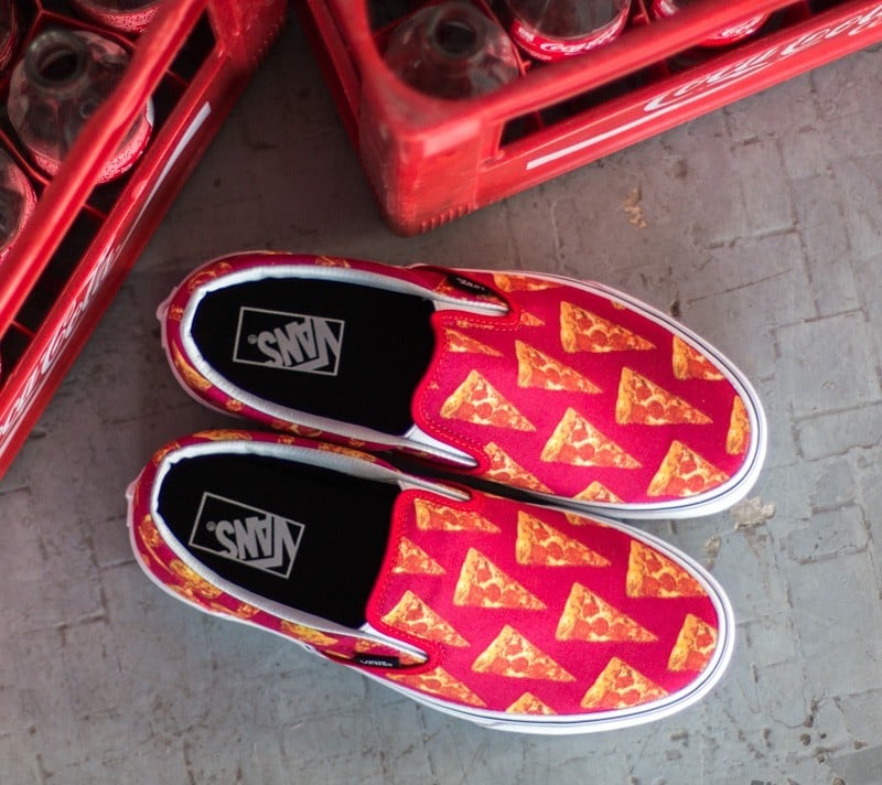 Férfi cipők Vans Classic Slip-On Late Night Mars Red/ Pizza