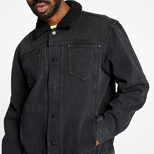 リップンディップ RIPNDIP Fucking Fuck Denim Sherpa Jacket Black MIneral Wash デニム ジャケット アウター 男性 メンズ rnd4503 Jackets RIPNDIP Fucking Fuck Denim Jacket Black Mineral Wash