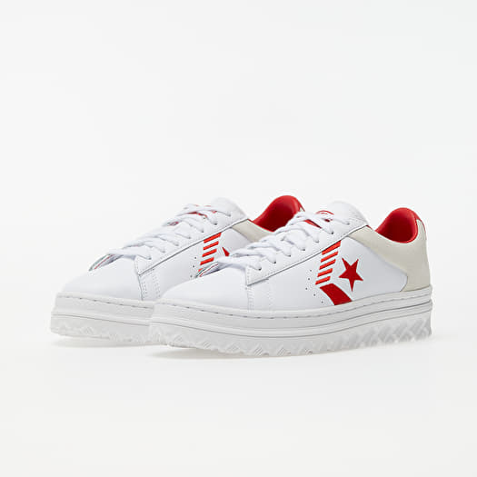 Men s shoes Converse Pro Leather X2 White Egret University Red Footshop