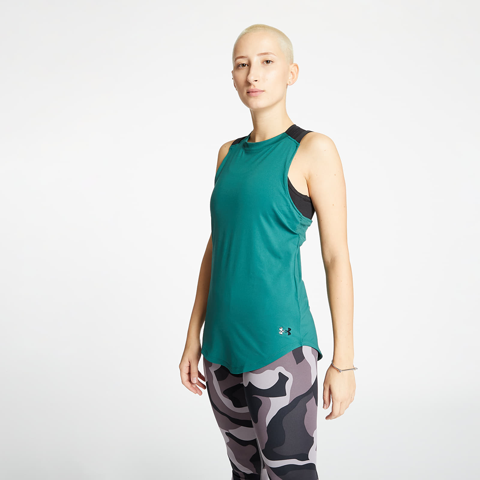 Ujjatlan pólók Under Armour Sport 2-Strap Tank Top Saxon Green/ Black