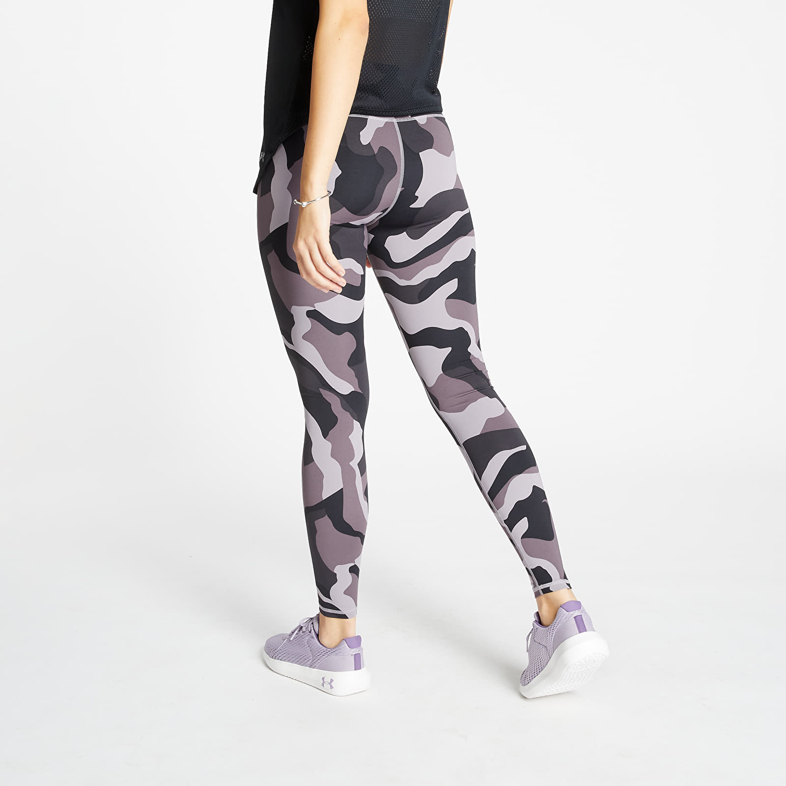 Pants and jeans Under Armour Rush Camo Legging Slate Purple Black Iridescent Footshop