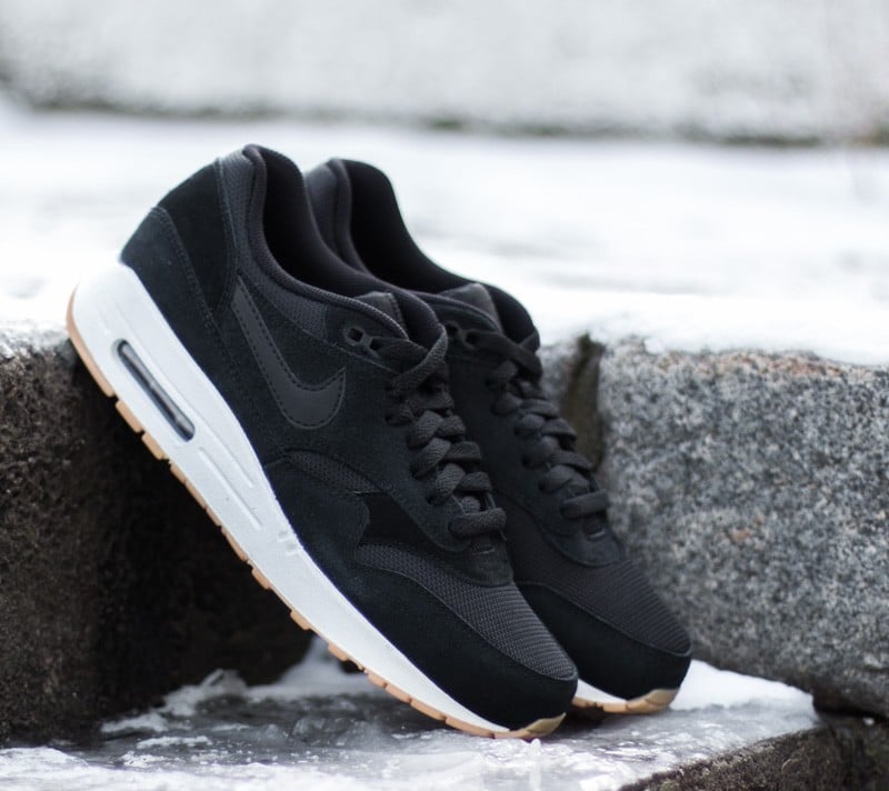 Nike Air Max 1 Essential Black Black White Gum Yellow