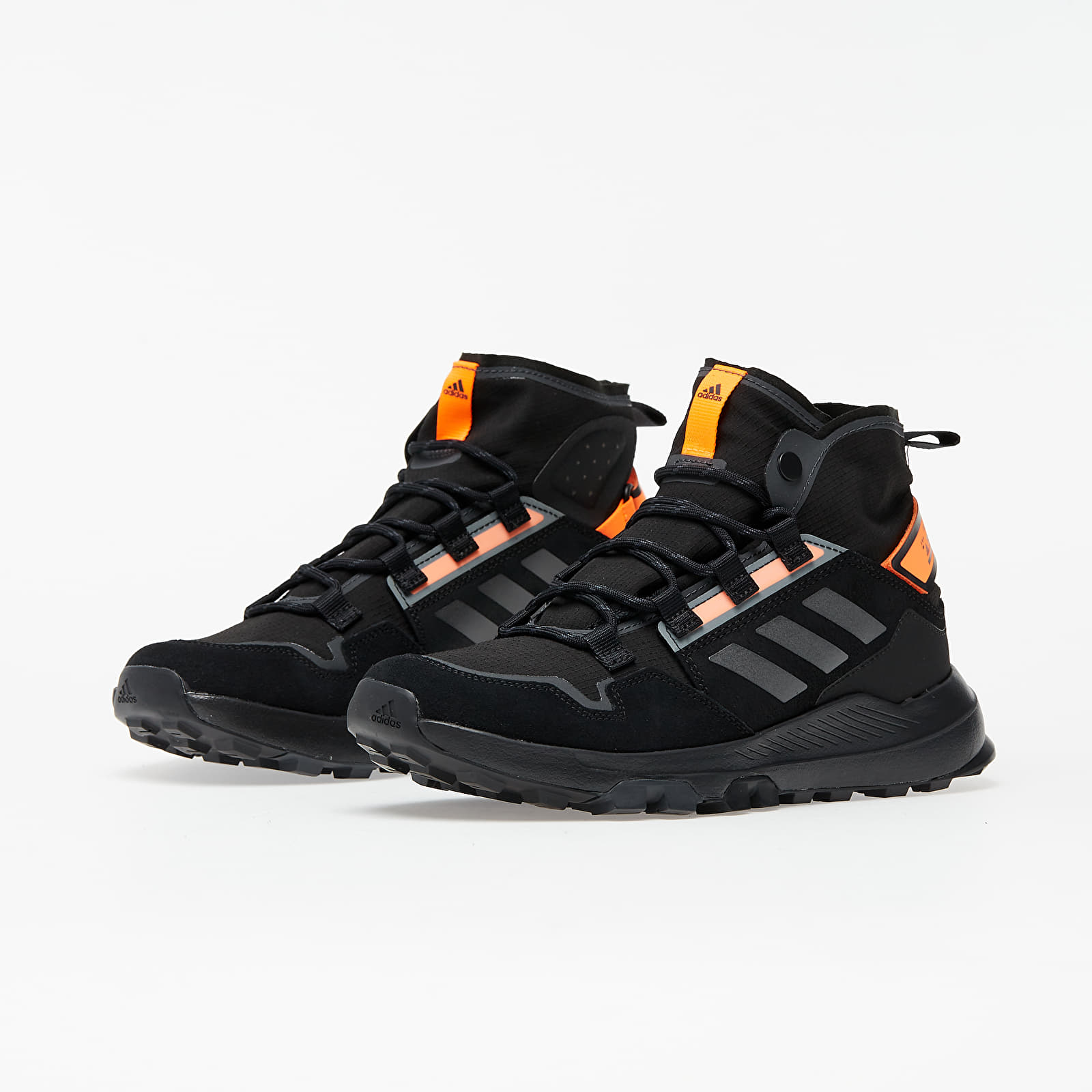 Herren Sneaker und Schuhe adidas Terrex Hikster Mid Core Black Dg Solid Grey Signature Orange Footshop