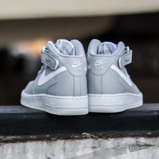 Men s shoes Nike Air Force 1 Mid 07 Wolf Grey White Footshop