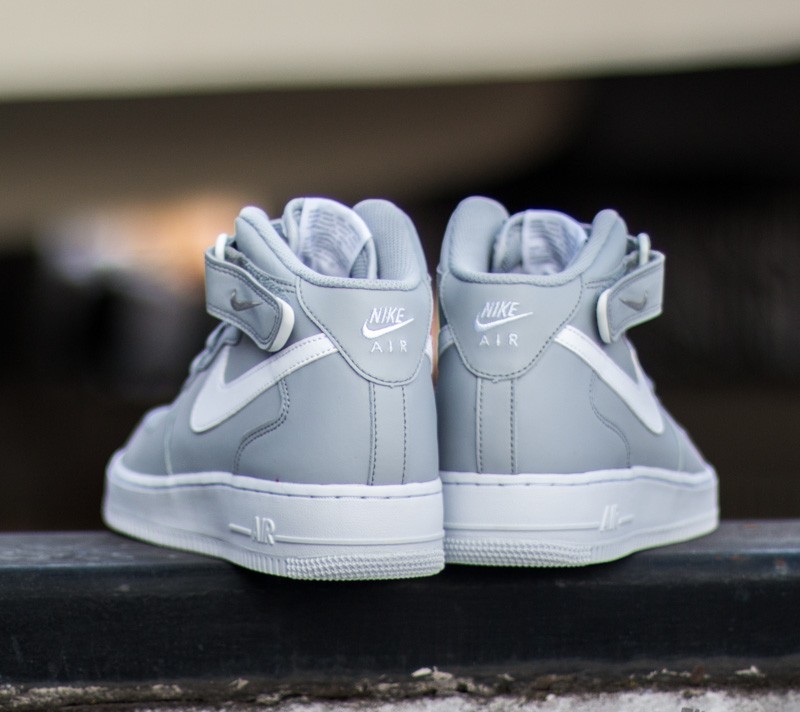 Zapatillas Hombre Nike Air Force 1 Mid '07 Wolf Grey/White