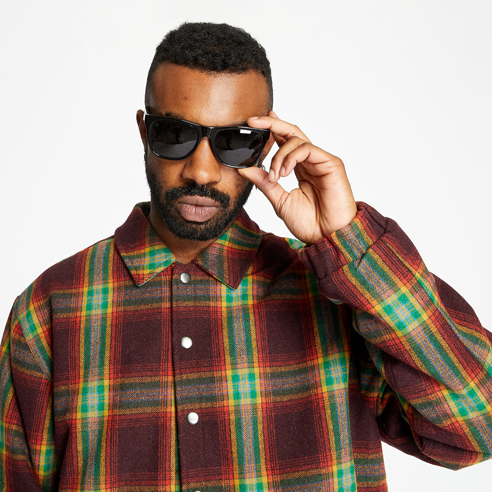 Kurtki PLEASURES Paradox Heavyweight Coach Jacket Red