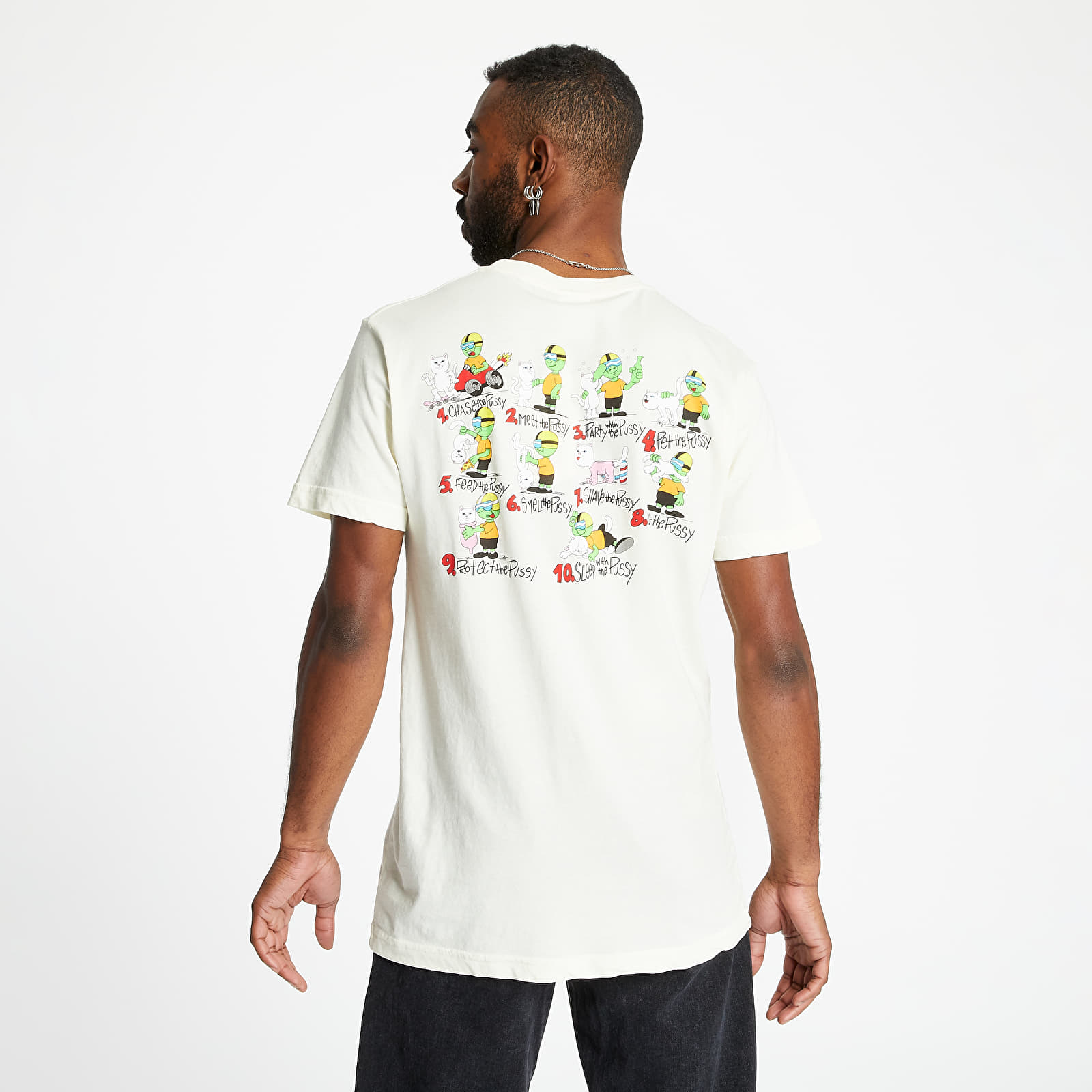 T-shirts RIPNDIP 10 Steps 4 Pussy Tee Natural | Footshop