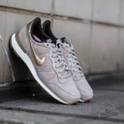 Nike W Internationalist Premium Suede String/Metallic Gold Grain-Dark Storm 