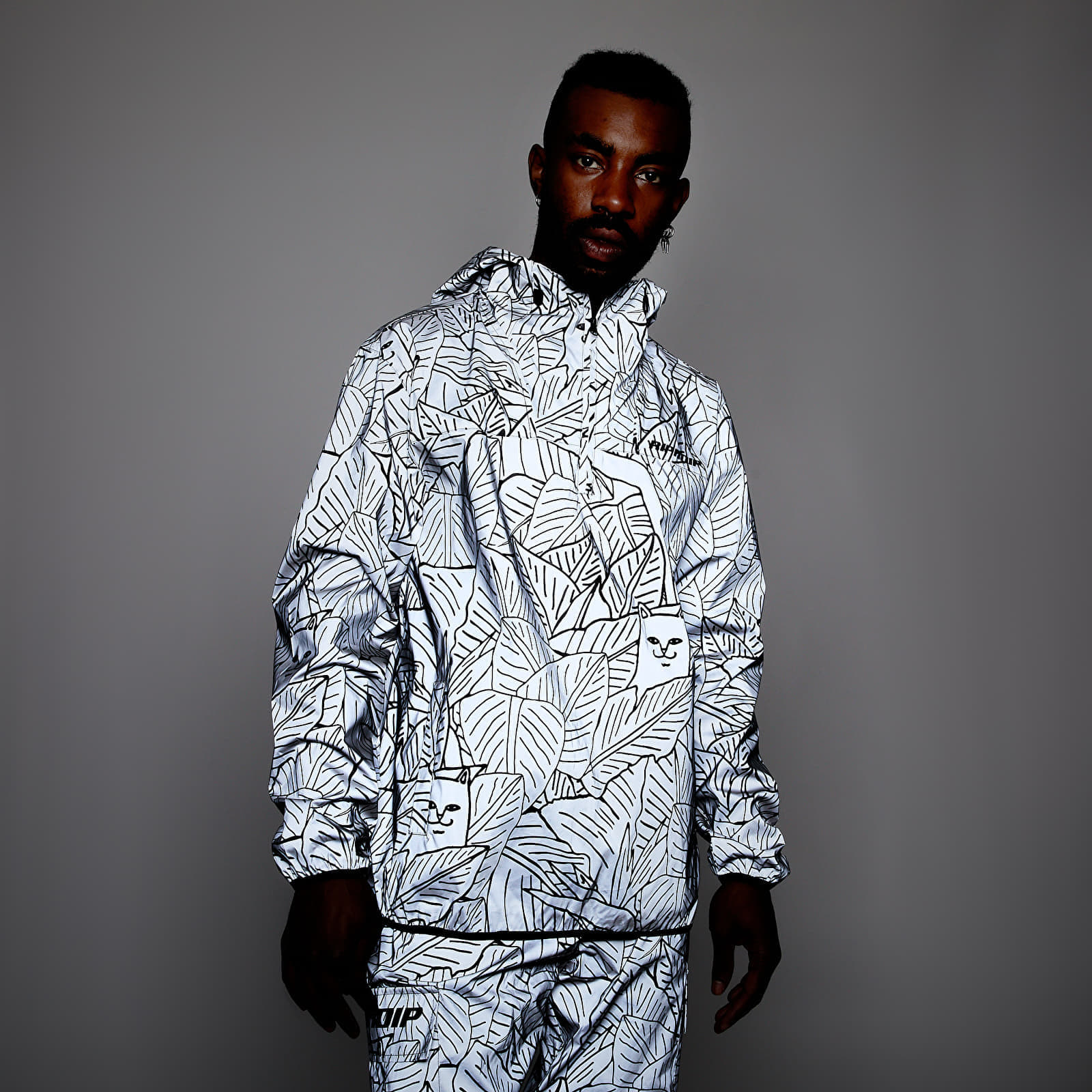 Ripndip nermal reflective hotsell line camo anorak jacket