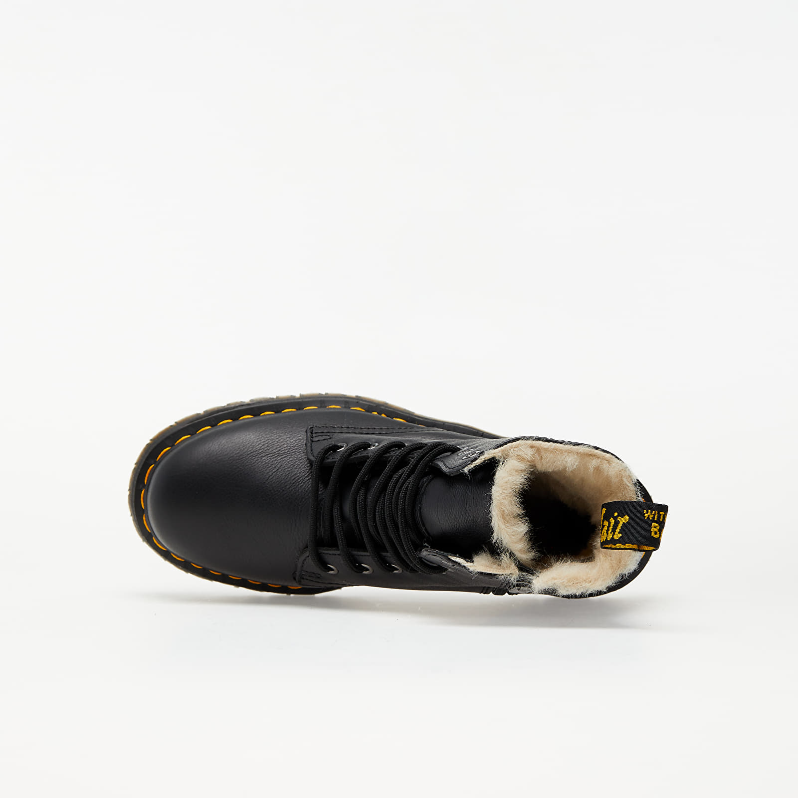 Încălțăminte și sneakerși pentru bărbați Dr. Martens Jadon Fl 8 Eye Boot Black
