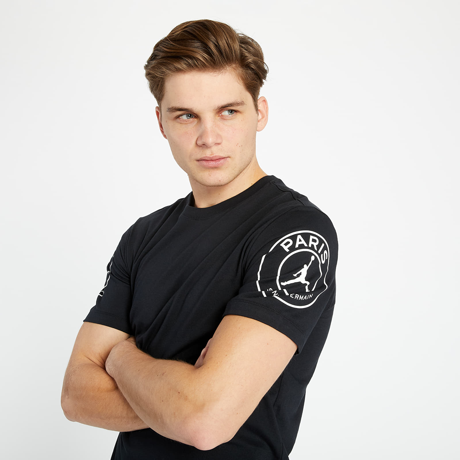 T Shirts and shirts Jordan PSG Logo Tee Black Footshop