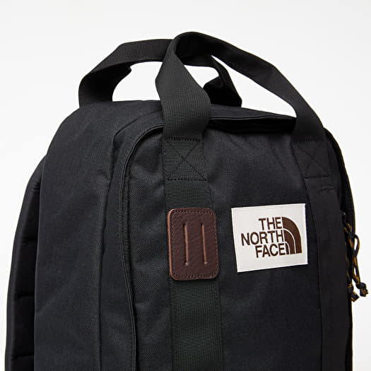 The north face tote pack in black top