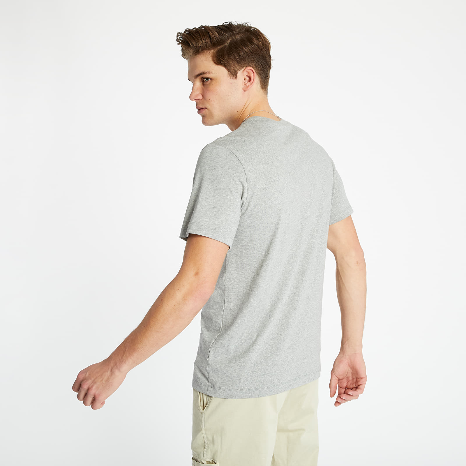 Tricouri Nike Sportswear Swoosh Tee Dk Grey Heather/ White