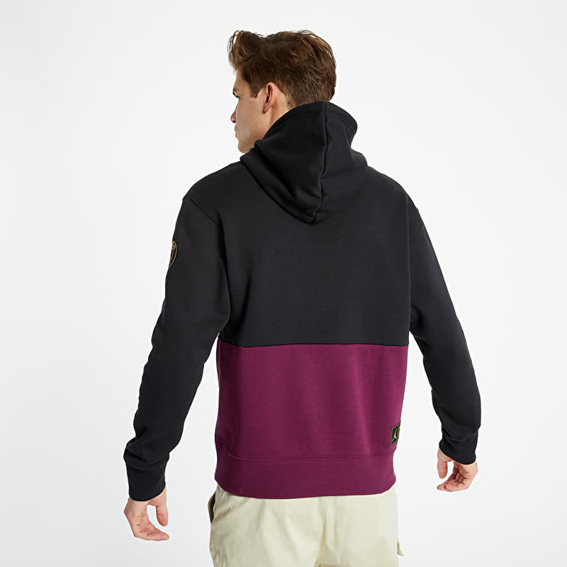 Jordan PSG Fleece Hoodie Black/ Bordeaux/ Metallic Gold/ White