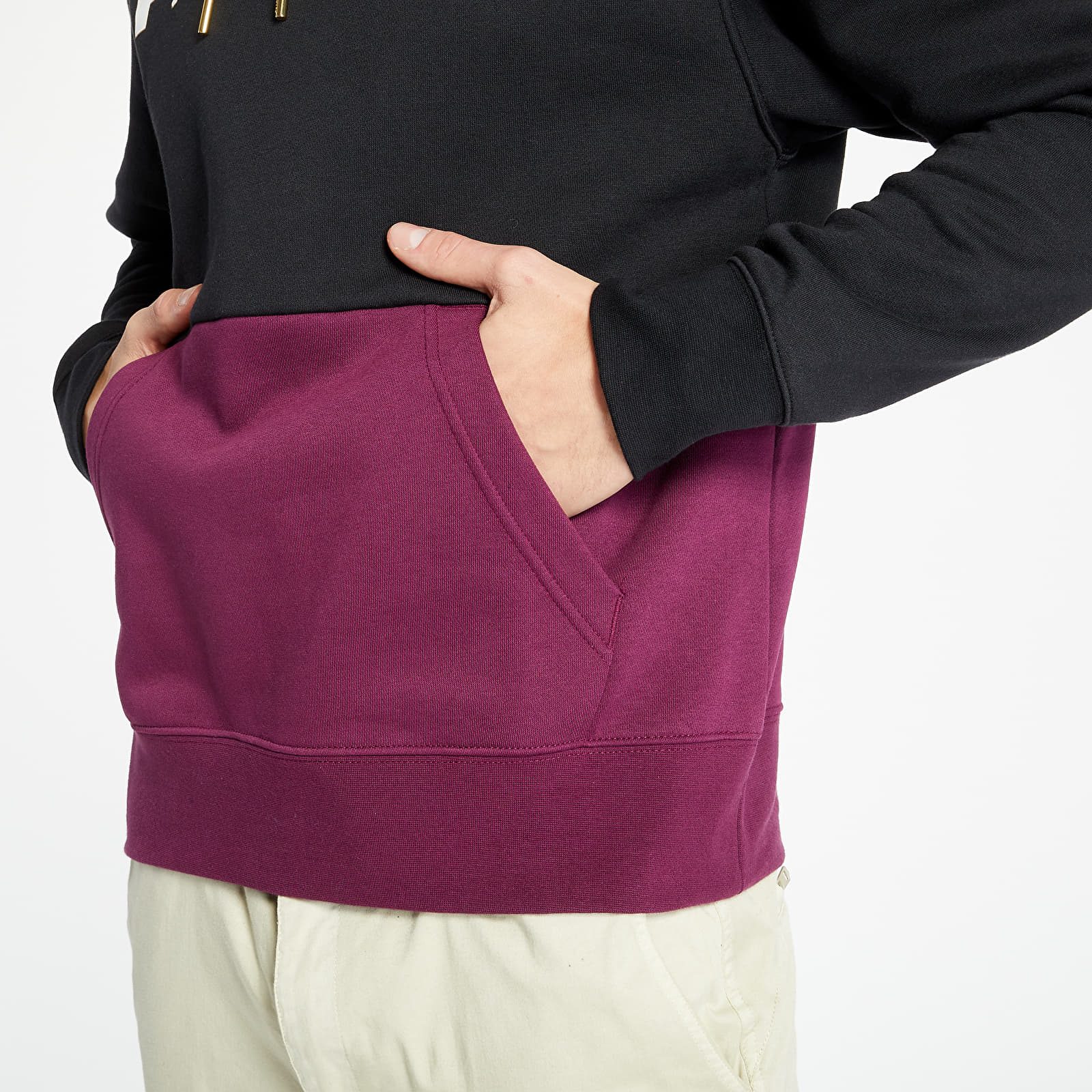 Sweatshirts Jordan PSG Fleece Hoodie Black/ Bordeaux/ Metallic Gold/ White
