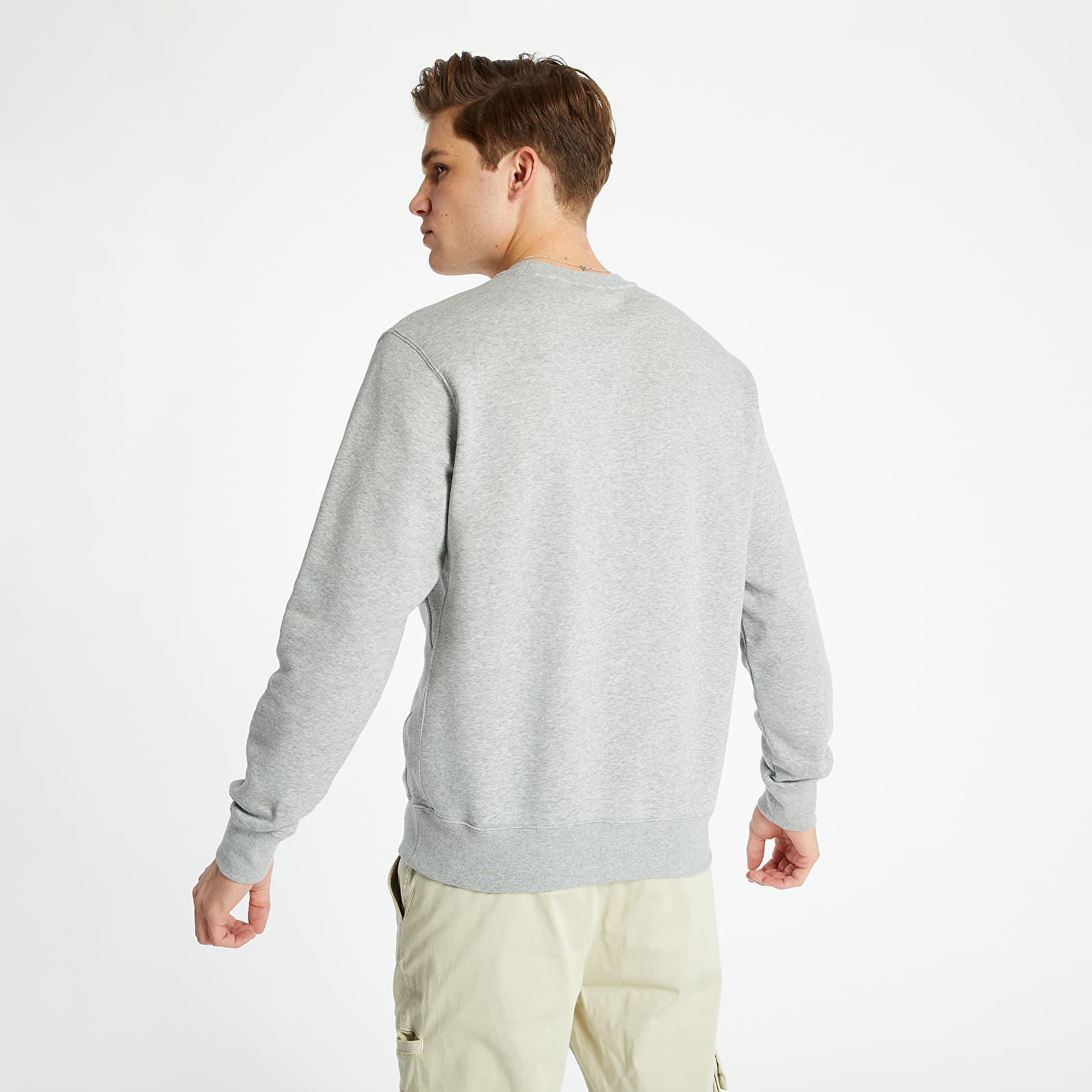 Mikiny a svetre Nike Sportswear Club Fleece Crewneck Dark Grey Heather/ White