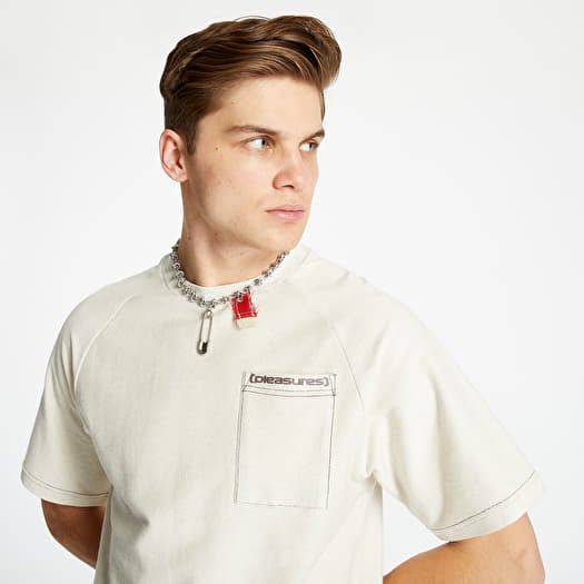 T-Shirt PLEASURES Vulgar Raglan Tee Natural
