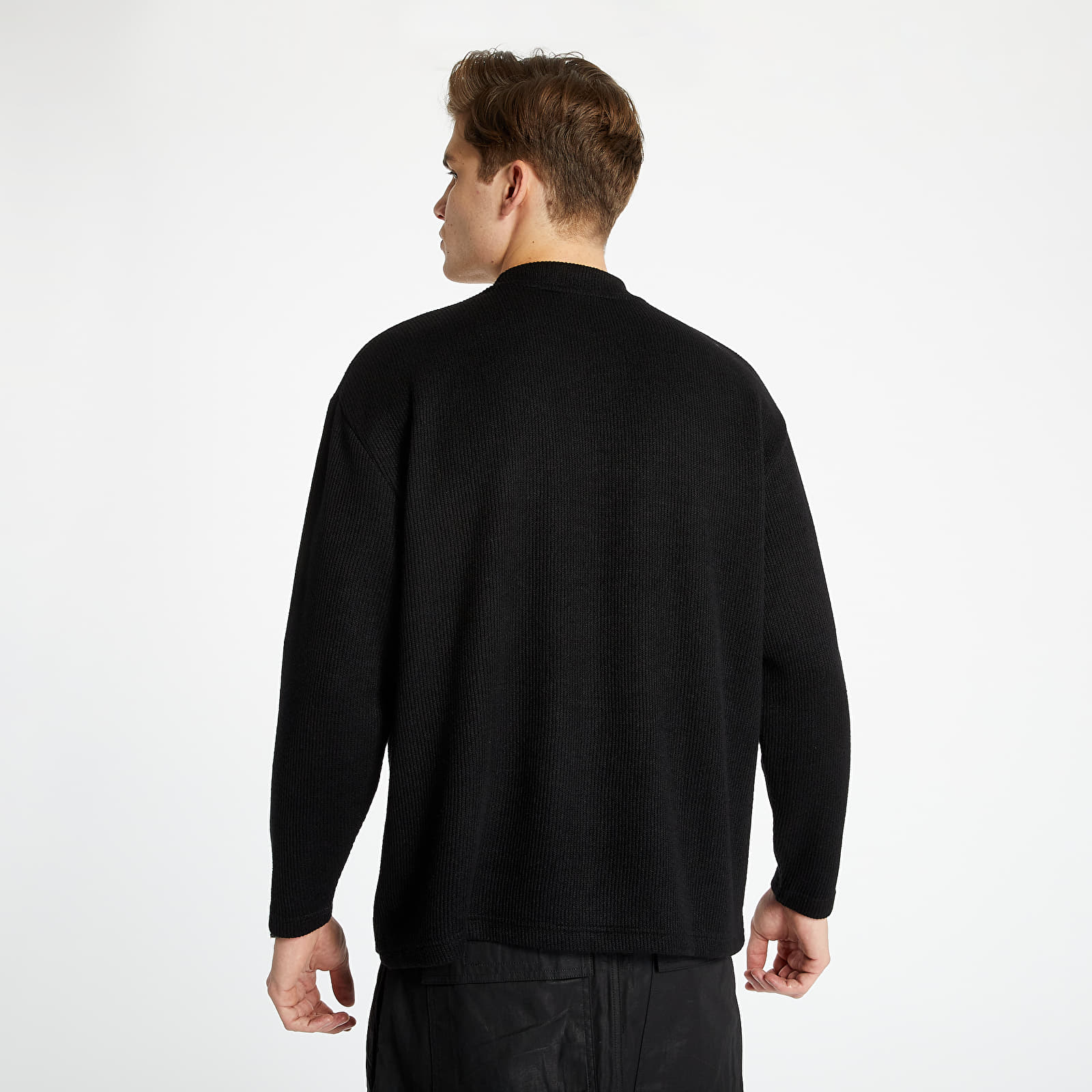 Pleteni puloverji  PLEASURES Fresno Long Sleeve Black