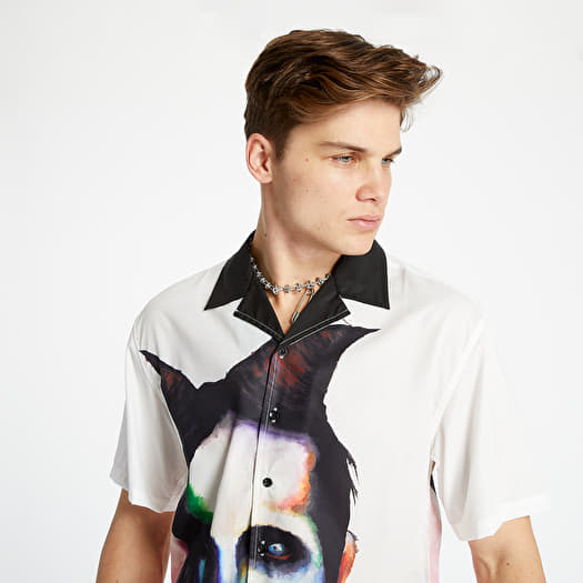 PLEASURES x Marilyn Manson Watercolor Camp Shirt Black | Footshop