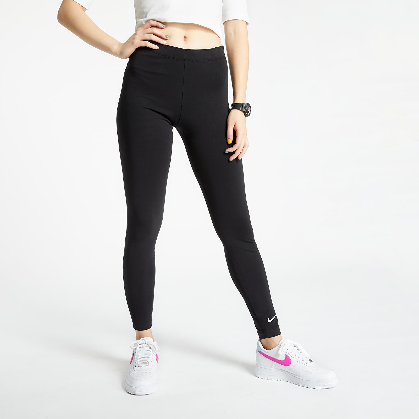 Pants and jeans Nike Sportswear Club Women's Leggings Black/ White