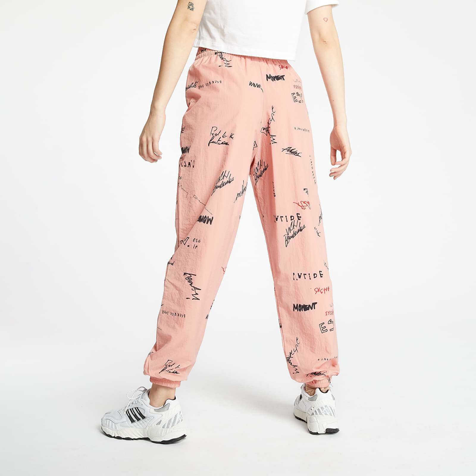 Adidas pink track pants outlet