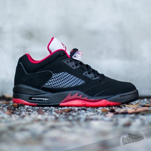 Air Jordan 5 Retro Low Black Gym Red Black Metallic Hematite