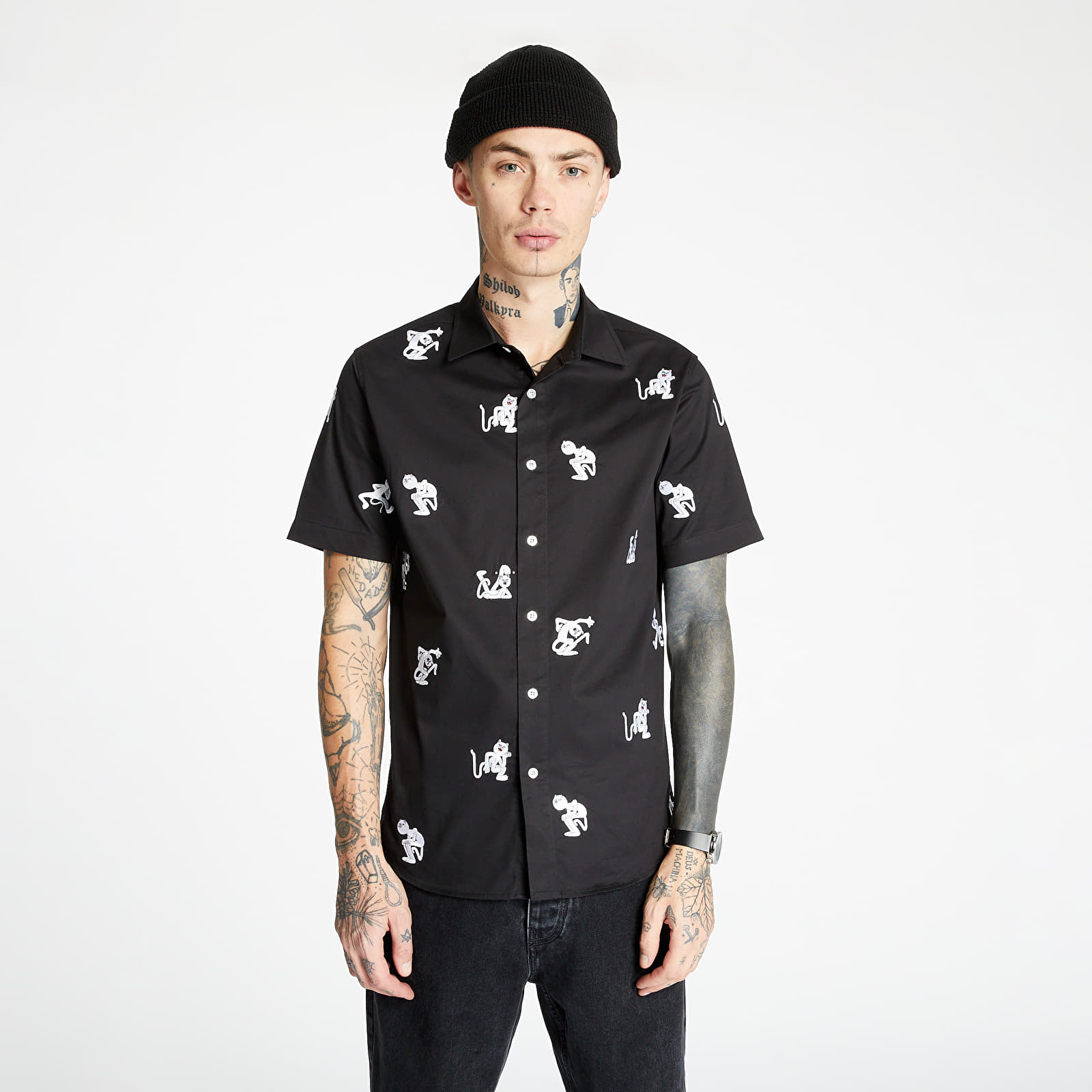 Camisas RIPNDIP Dance Party Button Up Shirt Black