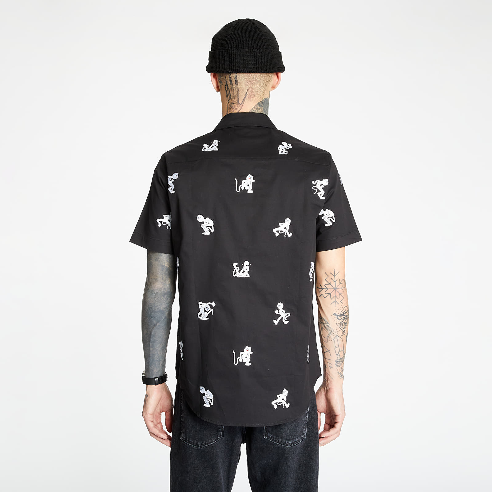 Camisas RIPNDIP Dance Party Button Up Shirt Black