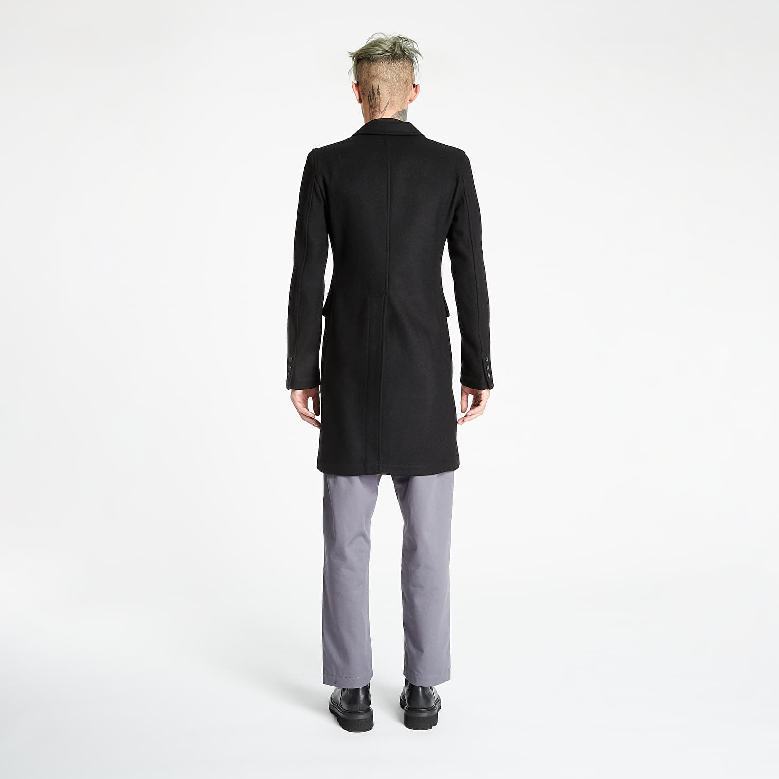 Kabáty COMME DES GARCONS SHIRT Work Stitch 3 Button Coat Black