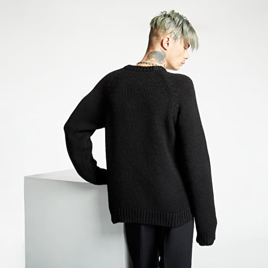 Sweaters RAF SIMONS Letter Badge Raglan Sweater Black | Footshop