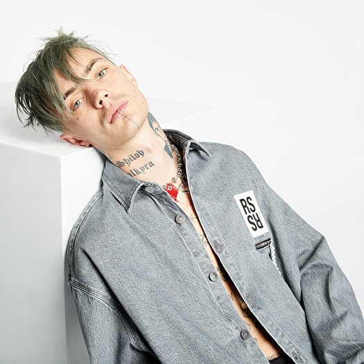 Shirts RAF SIMONS Big Fit Denim Shirt Grey | Footshop