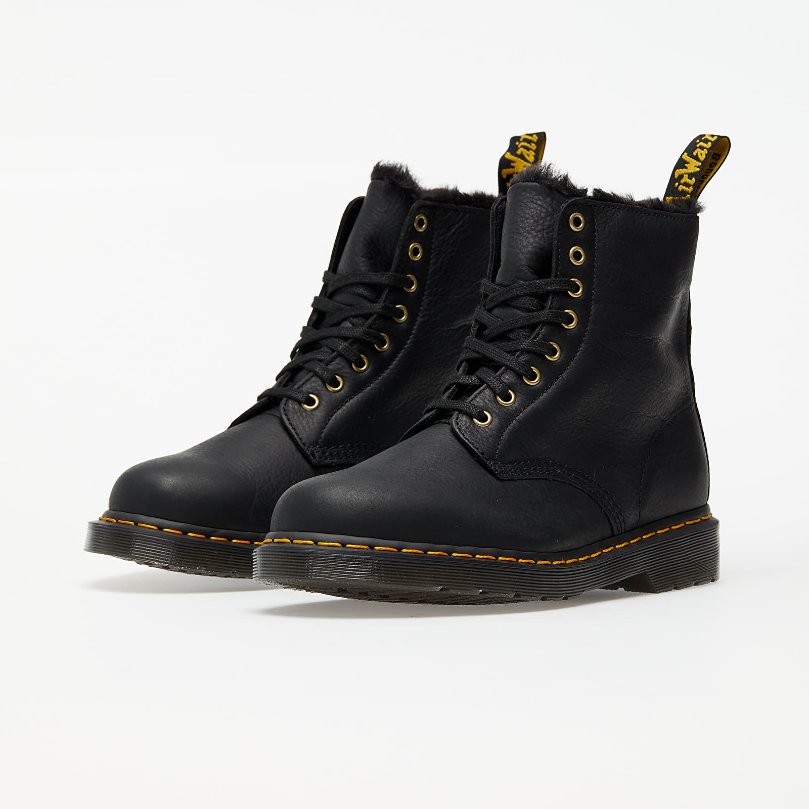 Dr martens pascal fur lined black sales