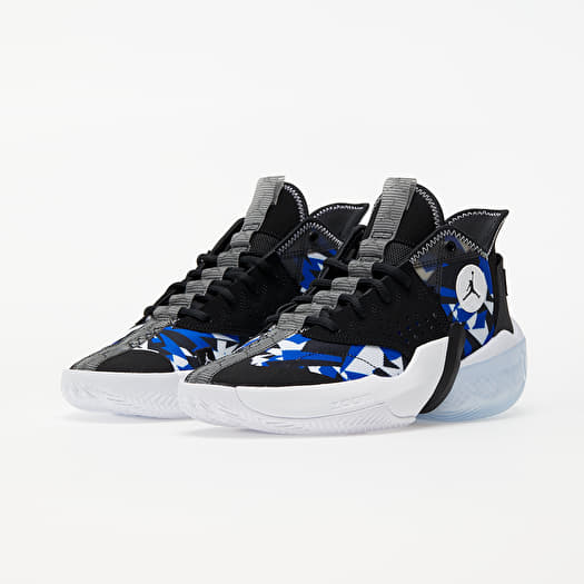 Men s shoes Jordan React Elevation Black Racer Blue White Ice Footshop