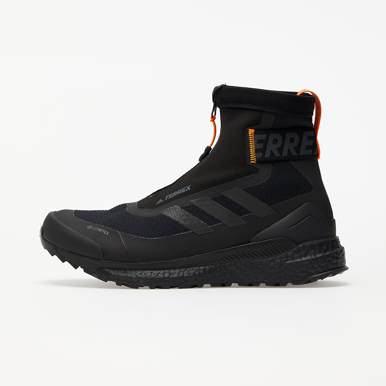 Încălțăminte și sneakerși pentru bărbați adidas Terrex Free Hiker COLD.RDY Core Black/ Core Black/ Orange