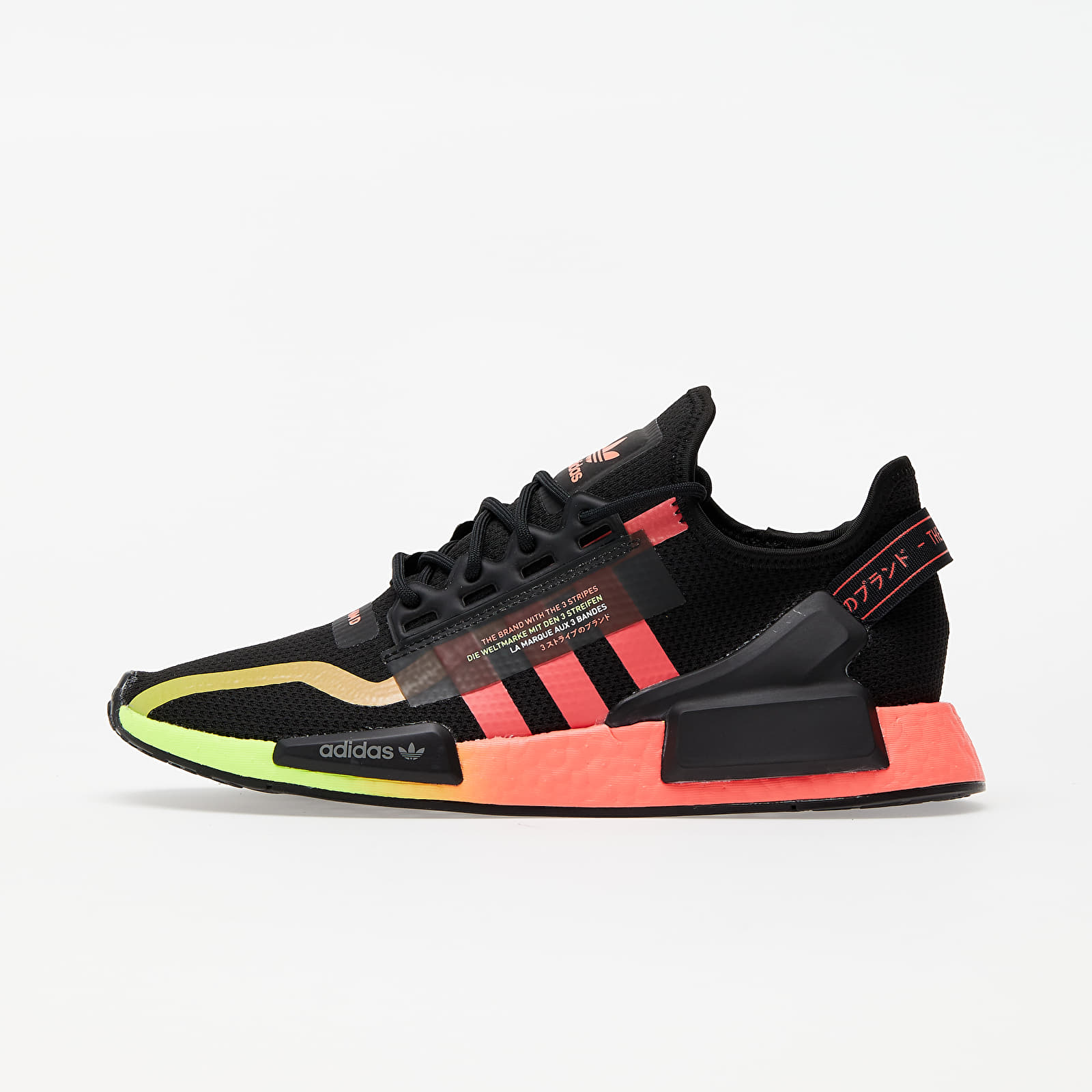 Nmd black sales pink green