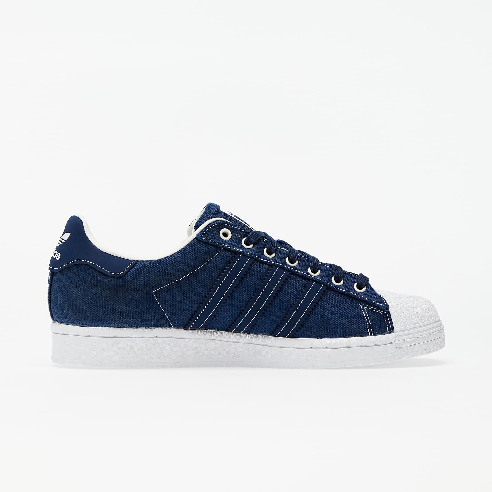 Adidas superstar top white collegiate navy
