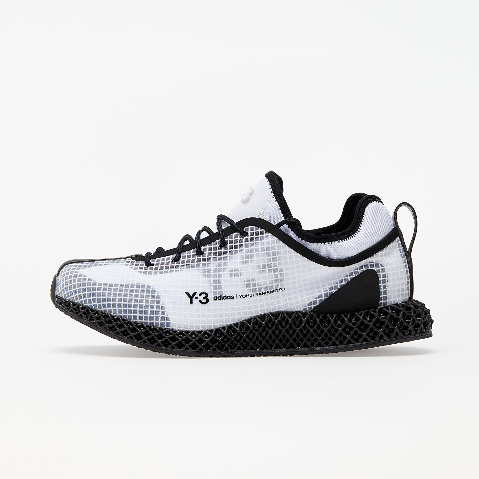 Miesten kengät Y-3 Runner 4D IO Core Black/ Chalk White/ Ftwr White