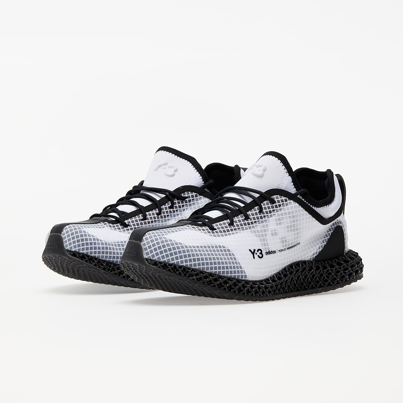 Miesten kengät Y-3 Runner 4D IO Core Black/ Chalk White/ Ftwr White