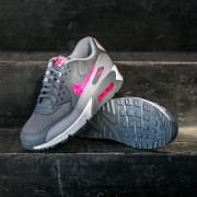 Sneaker und Schuhe fur Kinder Nike Air Max 90 Mesh GS Cool Grey Hyper Pink Wolf Grey White Footshop