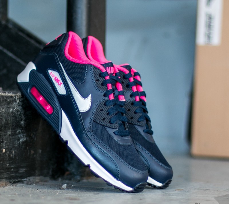 Nike air max 90 blue pink hotsell