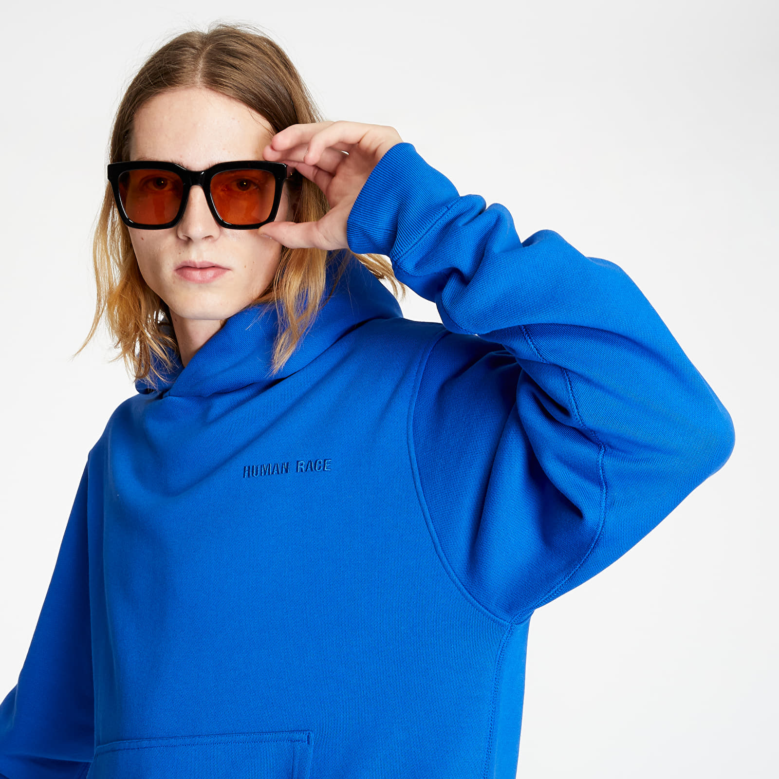 Hoodies and sweatshirts  adidas x Pharrell Williams Basics Hoodie Power Blue
